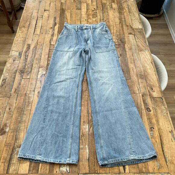 pistola Denim - Pistola Jeans High Rise Wide Leg Medium Wash Women's Size 26